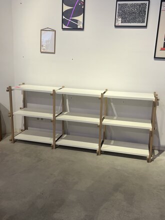 HAY Woody Shelving - Low/Almond White [Ex-display]