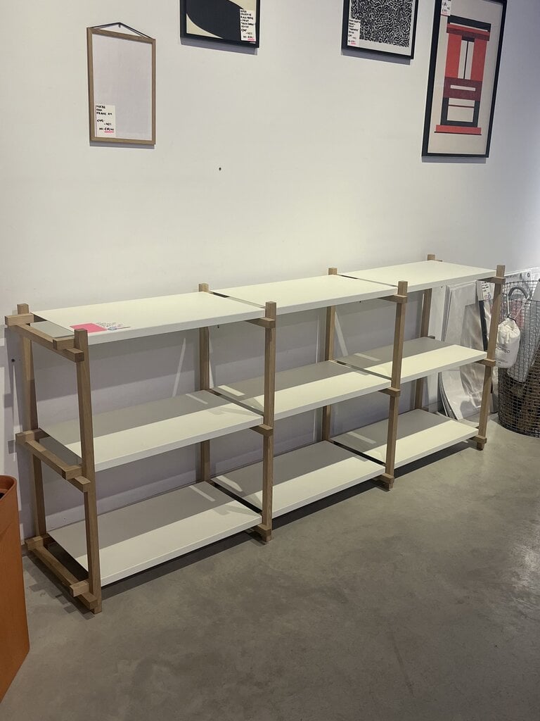 HAY Woody Shelving - Low/Almond White [Ex-display]