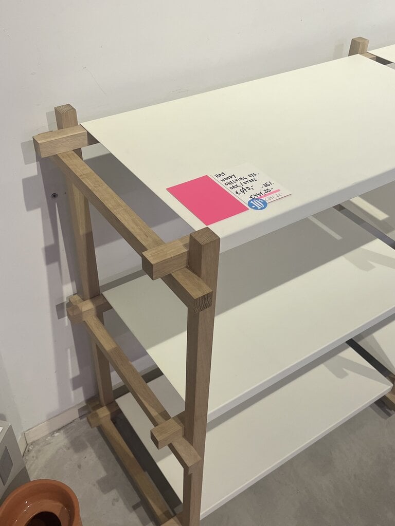 HAY Woody Shelving - Low/Almond White [Ex-display]
