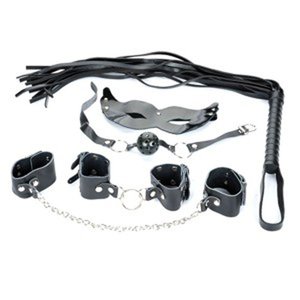 Kinky BDSM Bondage set - 10-piece - Panther print - Hismith®