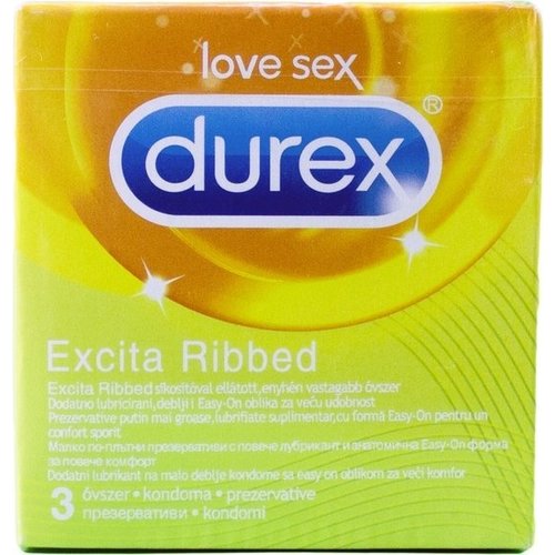 Durex Durex Excita Ribbed Condoom 9-pack Ribbels en Noppen