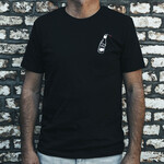 T-shirt  - Pssst - Zwart