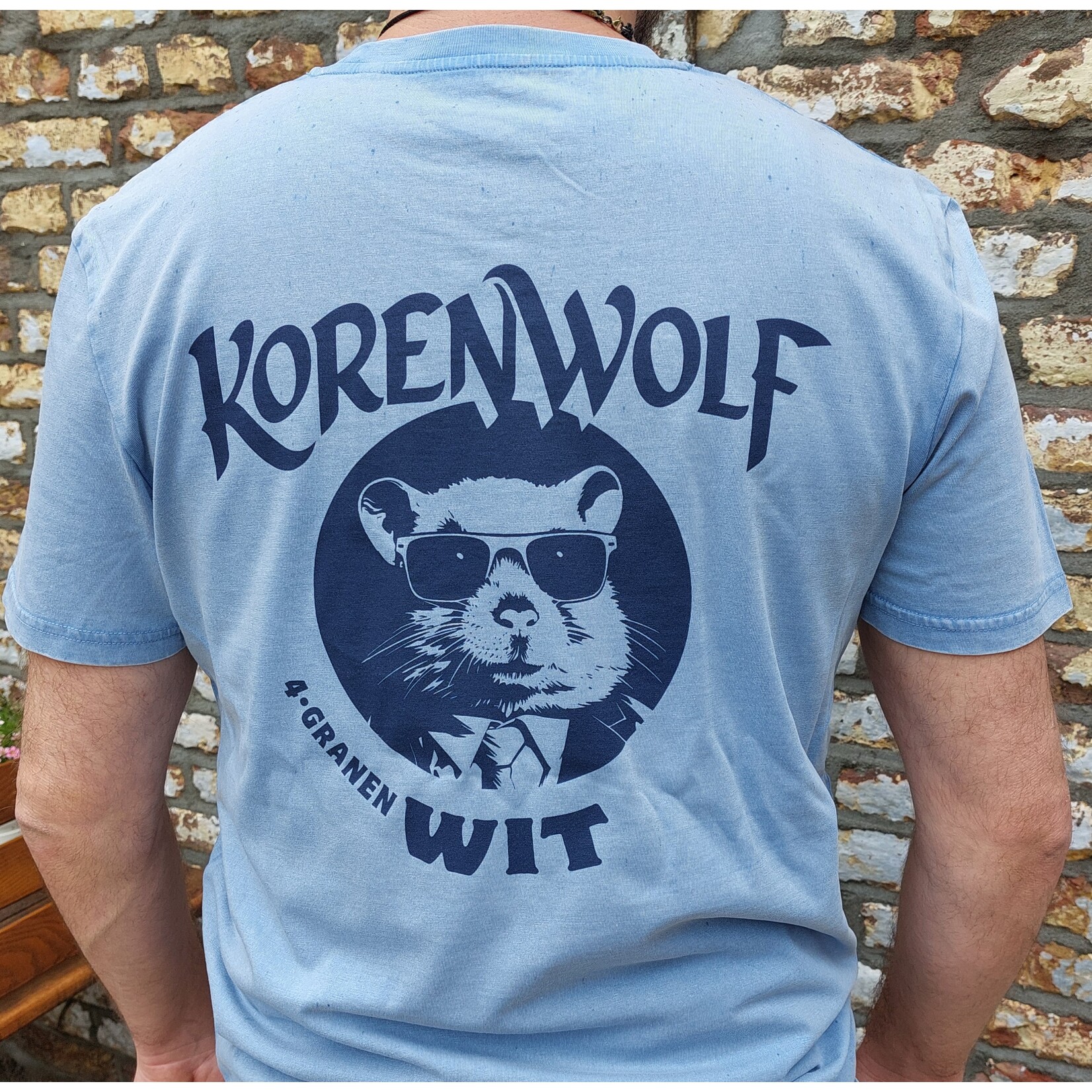 T-shirt  - Korenwolf- Vintage blue
