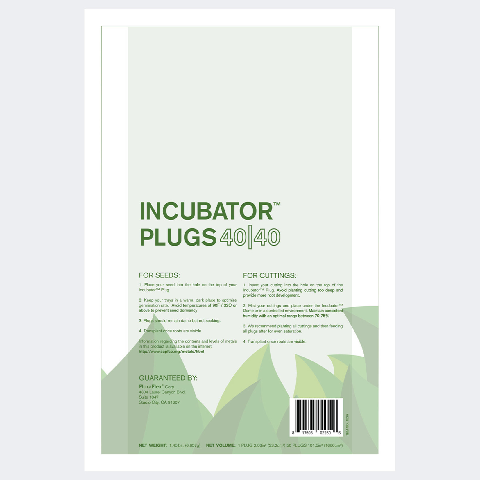 FloraFlex Incubator Plugs - 40/40 (Per zak - 50 stuks)