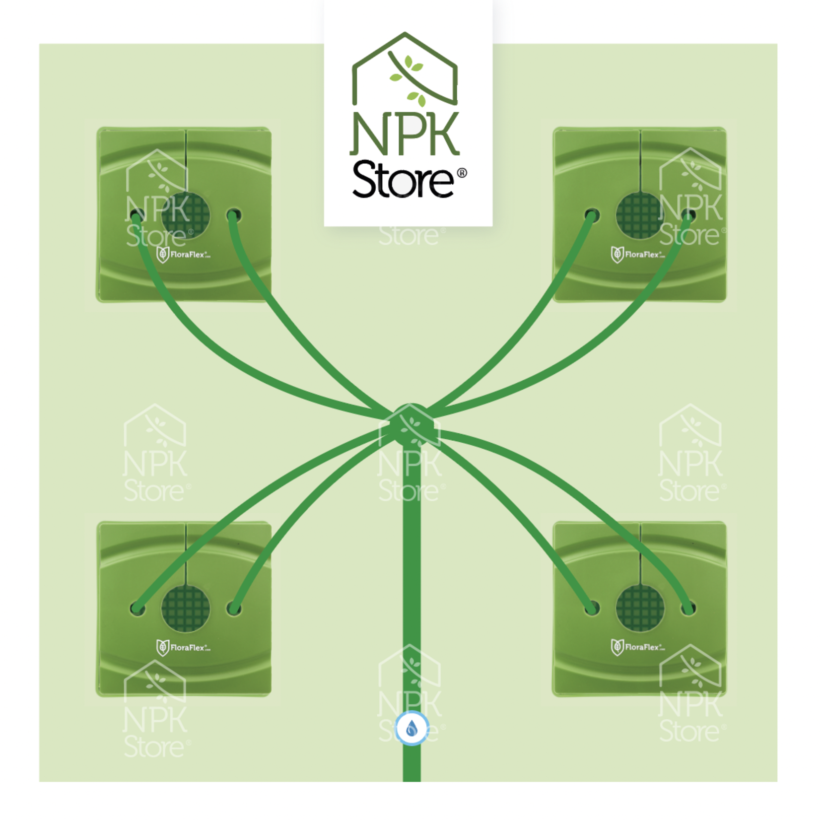 FloraFlex PotPro ™ - 4 Pot - 6 "(15cm) - Drip Shield 2.0