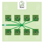 FloraFlex PotPro ™ - 8 Pot - 4 "(10cm) - Square Matrix