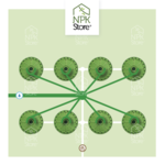 FloraFlex PotPro ™ - 8 Pot - 3 Gallon (± 11.5L) - Round Matrix + Drain platform