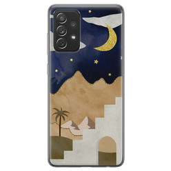 Leuke Telefoonhoesjes Samsung Galaxy A72 siliconen hoesje - Desert night