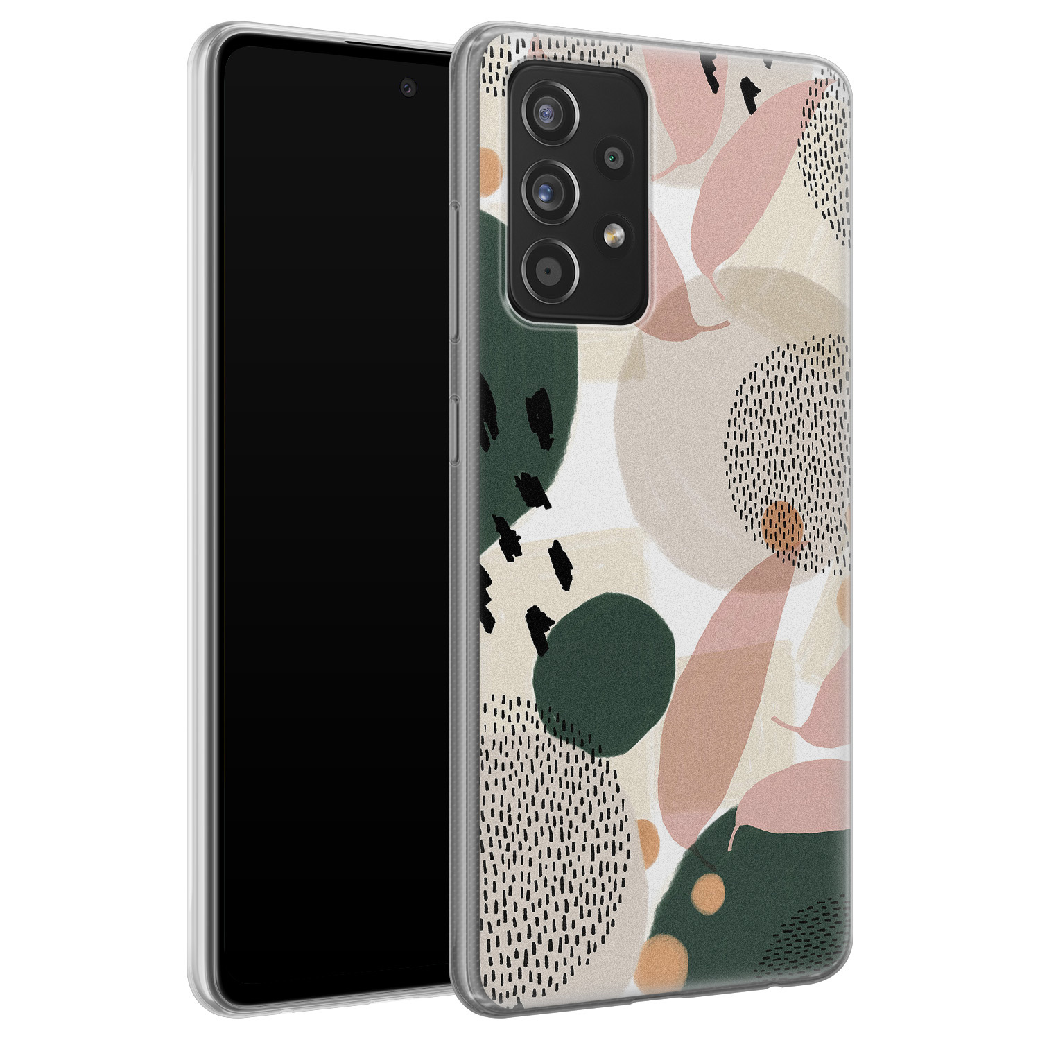 Leuke Telefoonhoesjes Samsung Galaxy A72 siliconen hoesje - Abstract print