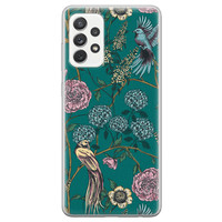 Telefoonhoesje Store Samsung Galaxy A72 siliconen hoesje - Bloomy birds