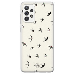 Telefoonhoesje Store Samsung Galaxy A72 siliconen hoesje - Freedom birds
