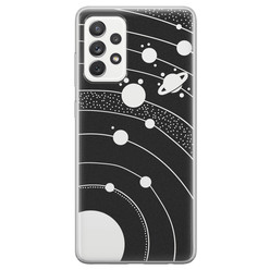 Telefoonhoesje Store Samsung Galaxy A72 siliconen hoesje - Universe space