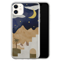 Leuke Telefoonhoesjes iPhone 11 siliconen hoesje - Desert night