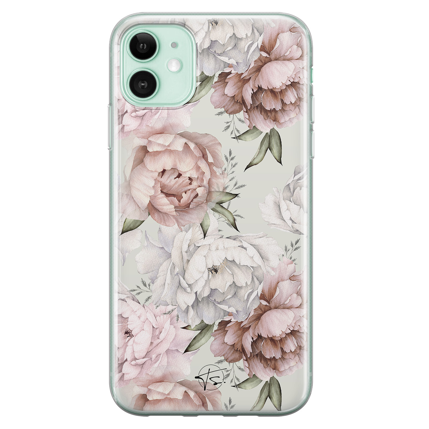 Telefoonhoesje Store iPhone 11 siliconen hoesje - Classy flowers