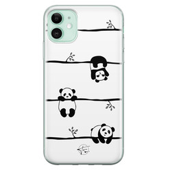 Telefoonhoesje Store iPhone 11 siliconen hoesje - Panda