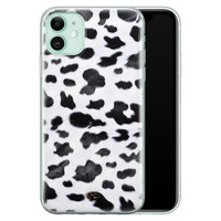 Telefoonhoesje Store iPhone 11 siliconen hoesje - Koeienprint