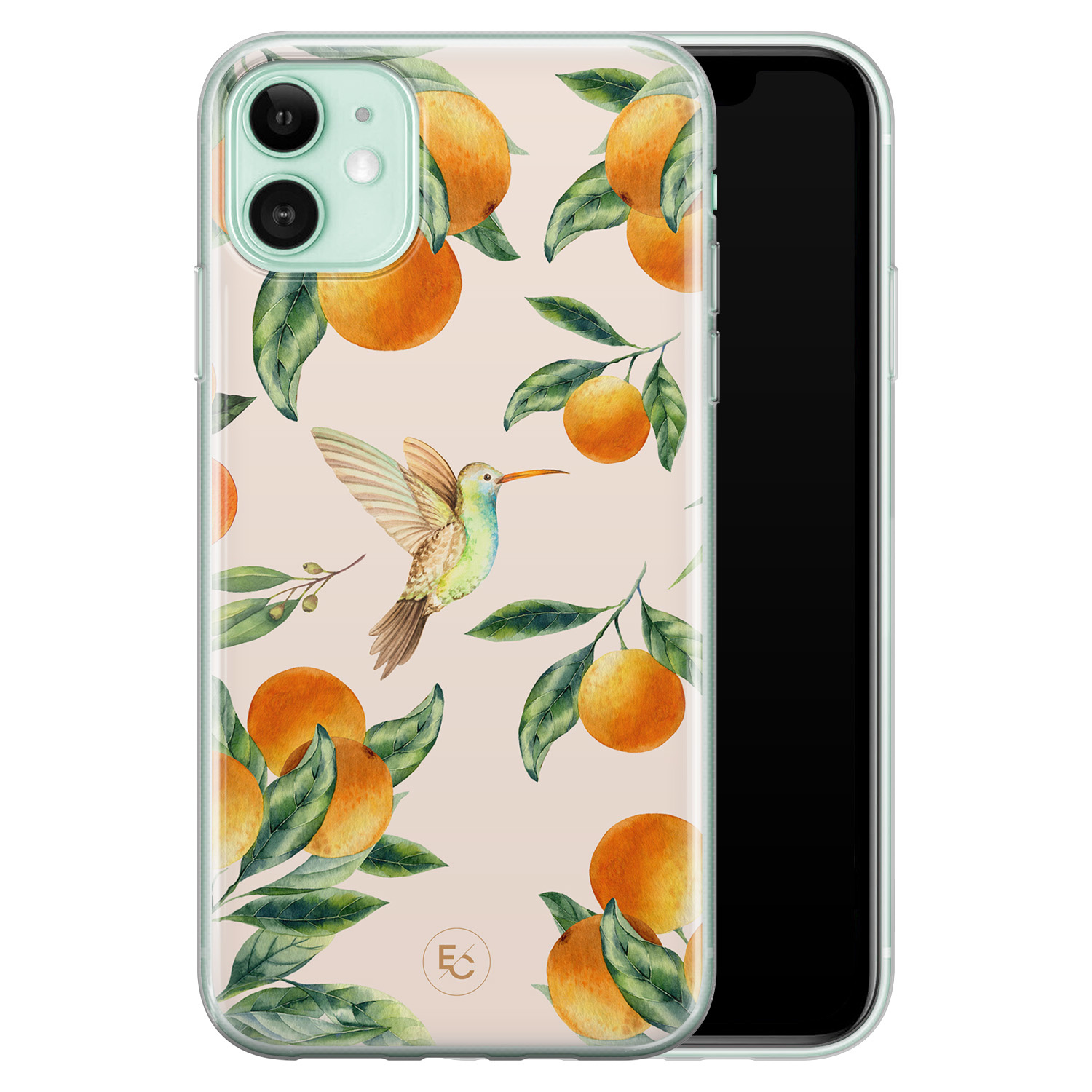 ELLECHIQ iPhone 11 siliconen hoesje - Tropical Lemonade