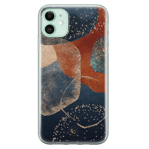ELLECHIQ iPhone 11 siliconen hoesje - Abstract Terracotta