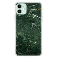 ELLECHIQ iPhone 11 siliconen hoesje - Marble jade green