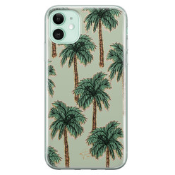 Telefoonhoesje Store iPhone 11 siliconen hoesje - Palmbomen