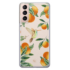 ELLECHIQ Samsung Galaxy S21 siliconen hoesje - Tropical Lemonade