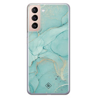 Casimoda Samsung Galaxy S21 Plus siliconen hoesje - Touch of mint