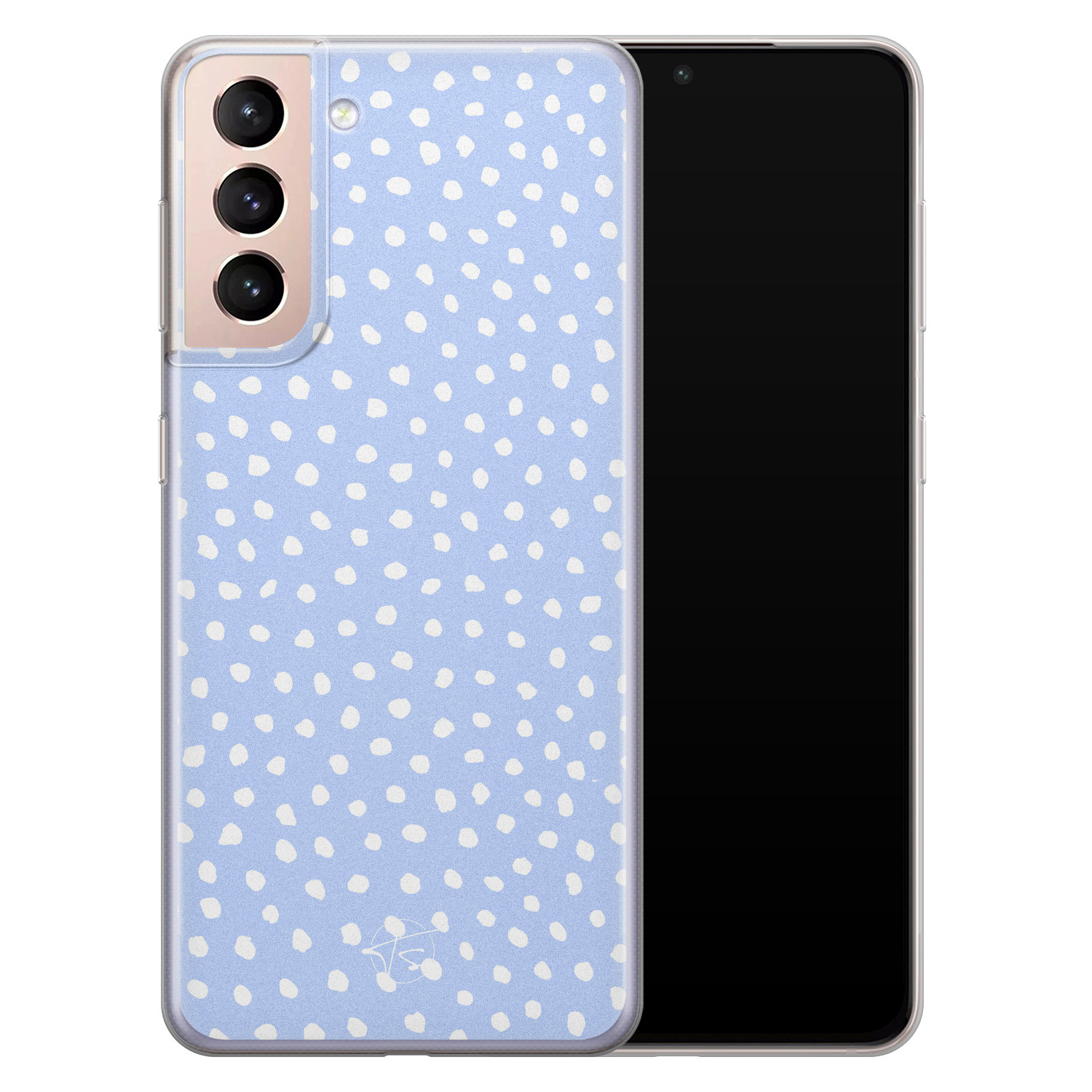 Telefoonhoesje Store Samsung Galaxy S21 Plus siliconen hoesje - Purple dots