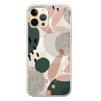 Leuke Telefoonhoesjes iPhone 12 siliconen hoesje - Abstract