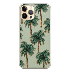 Telefoonhoesje Store iPhone 12 siliconen hoesje - Palmbomen