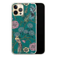 Telefoonhoesje Store iPhone 12 siliconen hoesje - Bloomy birds