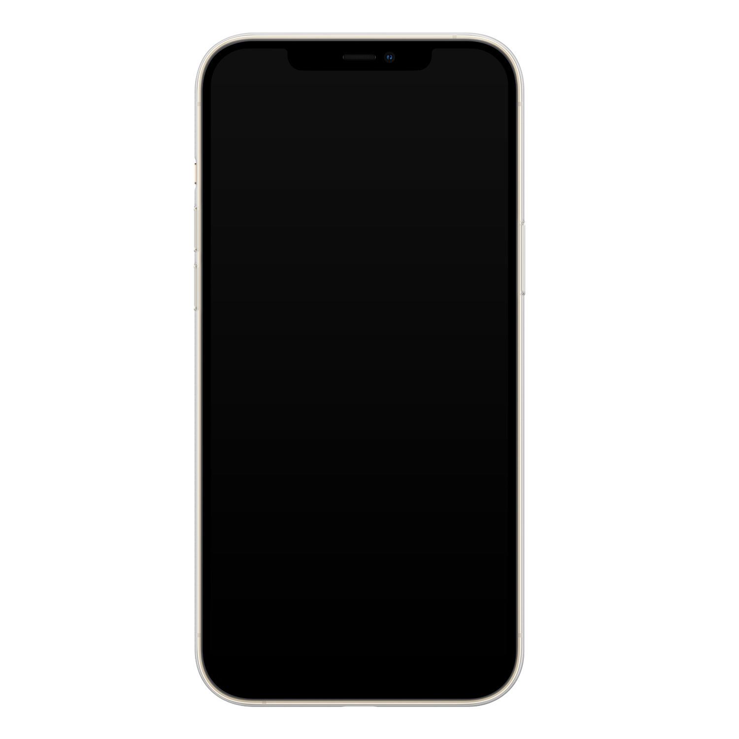 Telefoonhoesje Store iPhone 12 Pro siliconen hoesje - Zwarte kat