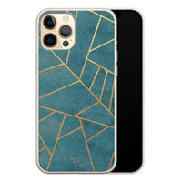 Telefoonhoesje Store iPhone 12 Pro siliconen hoesje - Abstract blauw
