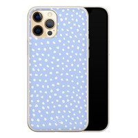 Telefoonhoesje Store iPhone 12 Pro siliconen hoesje - Purple dots