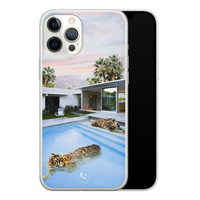 ELLECHIQ iPhone 12 Pro Max siliconen hoesje - Tiger pool