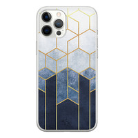Telefoonhoesje Store iPhone 12 Pro Max siliconen hoesje - Geometrisch fade art