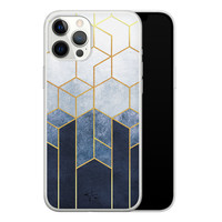 Telefoonhoesje Store iPhone 12 Pro Max siliconen hoesje - Geometrisch fade art