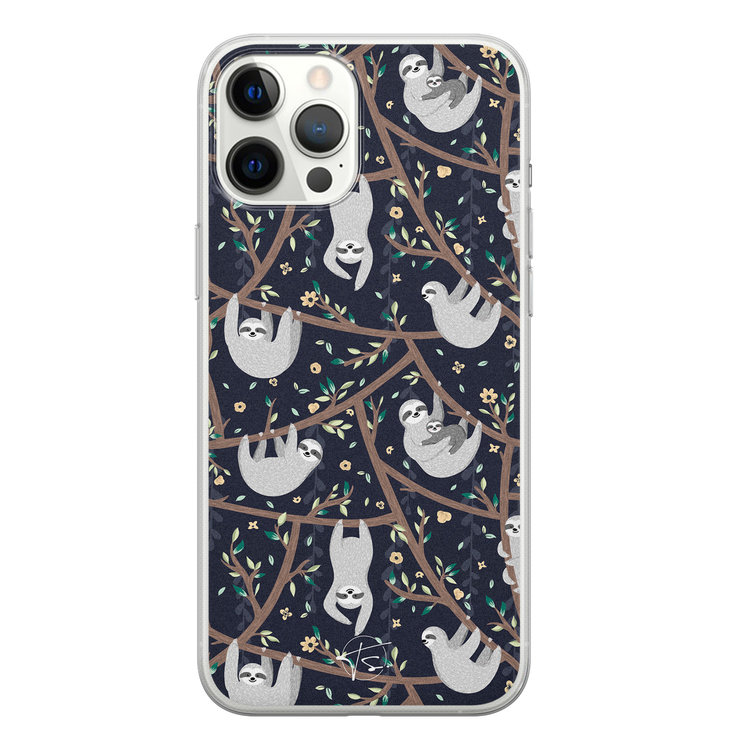 Telefoonhoesje Store iPhone 12 Pro Max siliconen hoesje - Luiaard