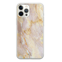 ELLECHIQ iPhone 12 Pro Max siliconen hoesje - Stay Golden Marble