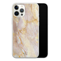 ELLECHIQ iPhone 12 Pro Max siliconen hoesje - Stay Golden Marble