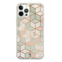 ELLECHIQ iPhone 12 Pro Max siliconen hoesje - Pastel Kubus