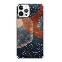 ELLECHIQ iPhone 12 Pro Max siliconen hoesje - Abstract Terracotta