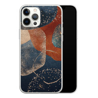 ELLECHIQ iPhone 12 Pro Max siliconen hoesje - Abstract Terracotta