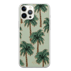 Telefoonhoesje Store iPhone 12 Pro Max siliconen hoesje - Palmbomen