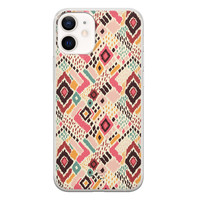 Telefoonhoesje Store iPhone 12 mini siliconen hoesje - Boho vibes