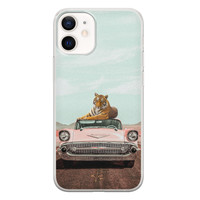 ELLECHIQ iPhone 12 mini siliconen hoesje - Chill tijger