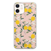 Telefoonhoesje Store iPhone 12 mini siliconen hoesje - Citroenen