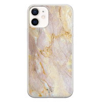 ELLECHIQ iPhone 12 mini siliconen hoesje - Stay Golden Marble