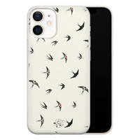 Telefoonhoesje Store iPhone 12 mini siliconen hoesje - Freedom birds