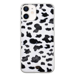 Telefoonhoesje Store iPhone 12 mini siliconen hoesje - Koeienprint