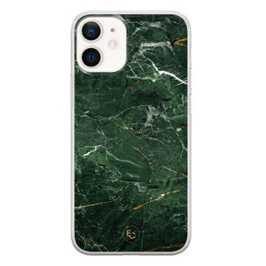 ELLECHIQ iPhone 12 mini siliconen hoesje - Marble jade green
